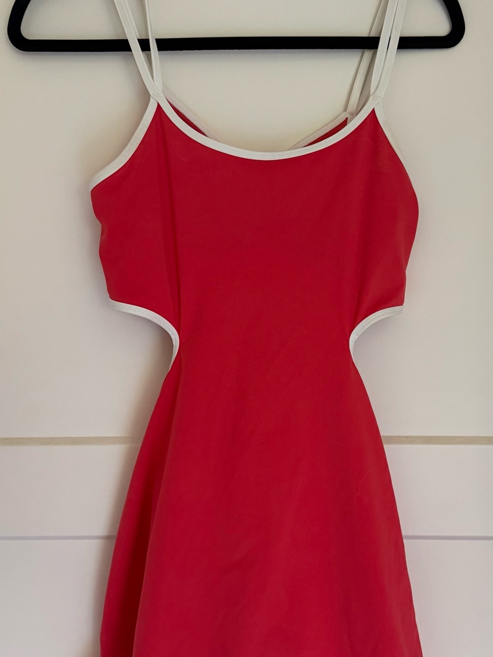 FP Movement Free People Red White Cutout Strappy Active Dress S